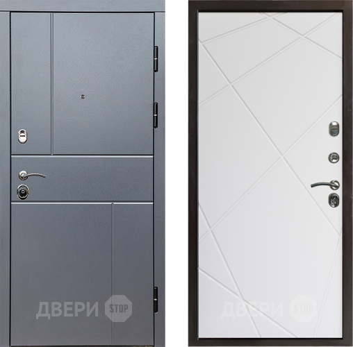 Дверь Престиж Горизонт Грэй Лучи Бетон белый в Серпухове