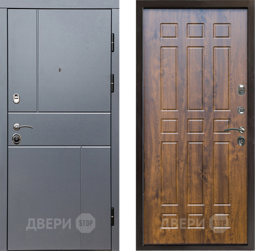 Входная металлическая Дверь Престиж Горизонт Грэй Спарта Дуб в Серпухове