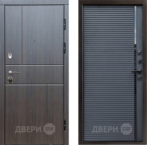 Входная металлическая Дверь Престиж Горизонт Венге Porte Черный кварц в Серпухове