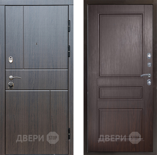 Входная металлическая Дверь Престиж Горизонт Венге Классика Венге в Серпухове