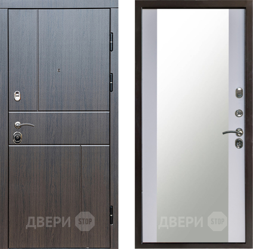 Дверь Престиж Горизонт Венге Зеркало Белый софт в Серпухове