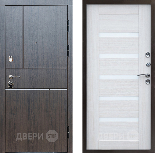 Входная металлическая Дверь Престиж Горизонт Венге Царга Лиственница белая в Серпухове