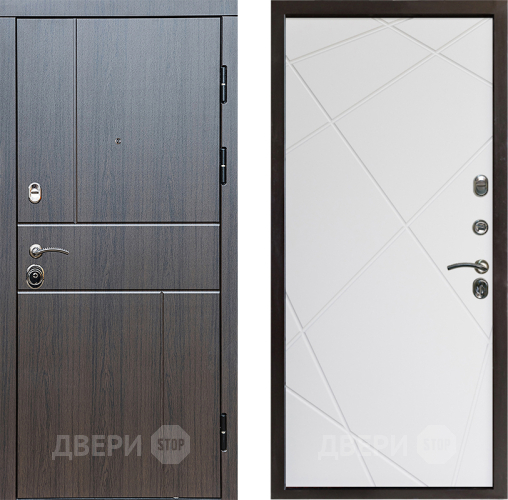 Входная металлическая Дверь Престиж Горизонт Венге Лучи Бетон белый в Серпухове
