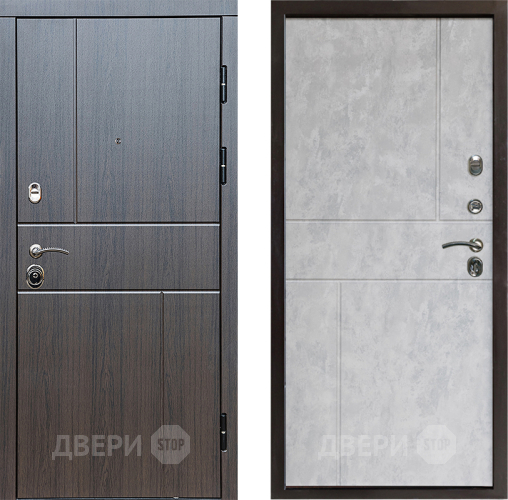 Входная металлическая Дверь Престиж Горизонт Венге Горизонт Бетон светлый в Серпухове