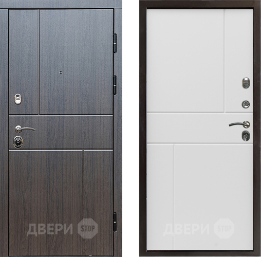Входная металлическая Дверь Престиж Горизонт Венге Горизонт Бетон белый в Серпухове