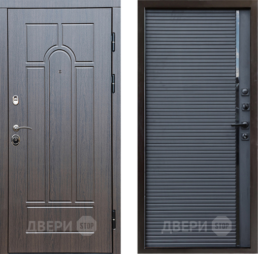 Входная металлическая Дверь Престиж Арка Porte Черный кварц в Серпухове