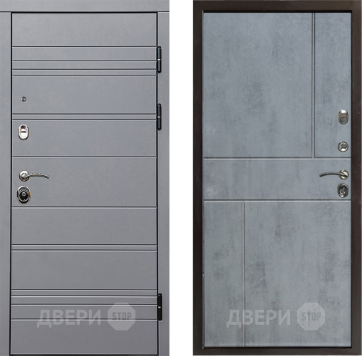 Дверь Престиж Линия Грэй Горизонт Бетон темный в Серпухове