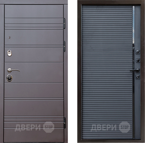 Входная металлическая Дверь Престиж Линия Браун Porte Черный кварц в Серпухове