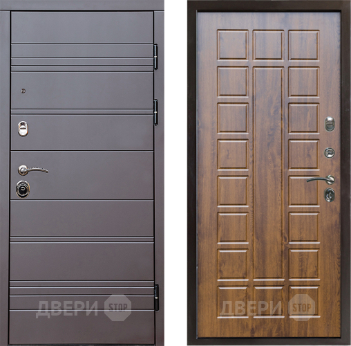 Входная металлическая Дверь Престиж Линия Браун Престиж Дуб в Серпухове