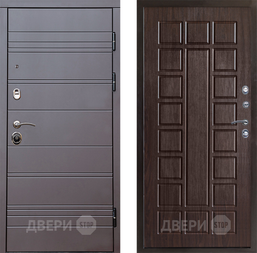 Входная металлическая Дверь Престиж Линия Браун Престиж Венге в Серпухове