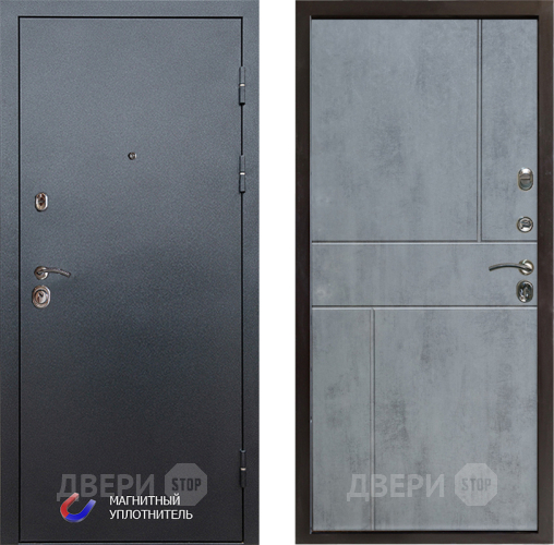 Дверь Престиж Графит Горизонт Бетон темный в Серпухове
