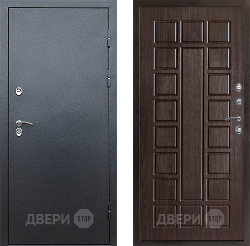 Входная металлическая Дверь Престиж TERMO с терморазрывом Снегирь Серебро Престиж Венге в Серпухове