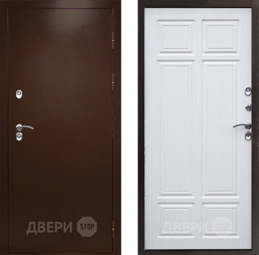 Входная металлическая Дверь Престиж TERMO с терморазрывом Снегирь Медь Премиум Лиственница белая в Серпухове