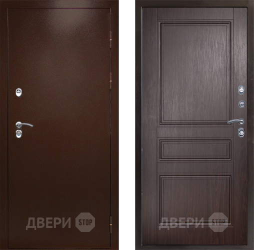 Дверь Престиж TERMO с терморазрывом Снегирь Медь Классика Венге в Серпухове