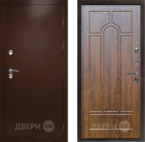 Дверь Престиж TERMO с терморазрывом Снегирь Медь Арка Дуб в Серпухове