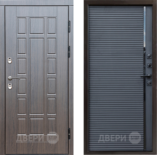 Входная металлическая Дверь Престиж TERMO с терморазрывом Престиж Porte Черный кварц в Серпухове