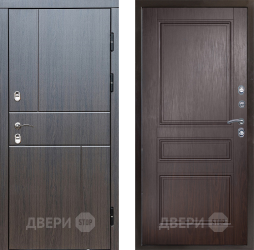 Входная металлическая Дверь Престиж TERMO с терморазрывом Горизонт Венге Классика Венге в Серпухове