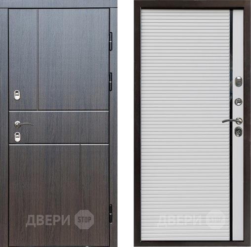 Входная металлическая Дверь Престиж TERMO с терморазрывом Горизонт Венге Porte Белый в Серпухове