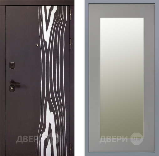 Дверь Заводские двери Леванте Зеркало Модерн Грей софт в Серпухове