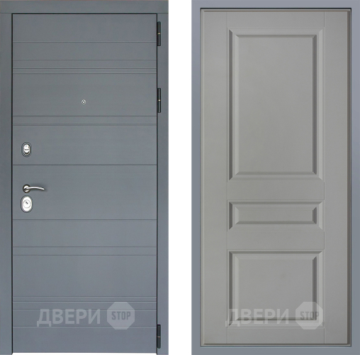 Дверь Заводские двери Лира Софт графит Стокгольм Грей софт в Серпухове
