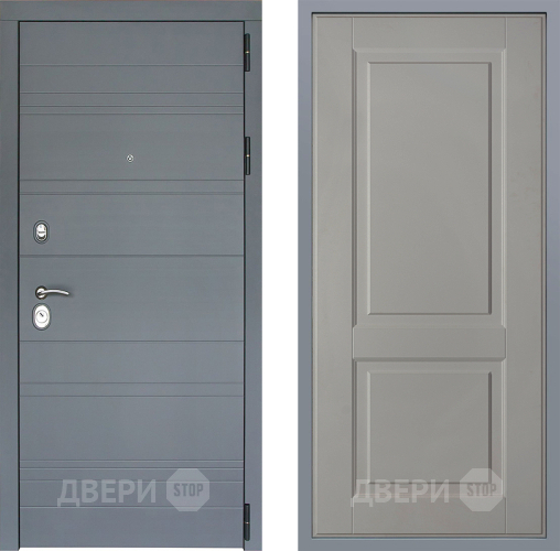 Дверь Заводские двери Лира Софт графит Доррен Грей софт в Серпухове