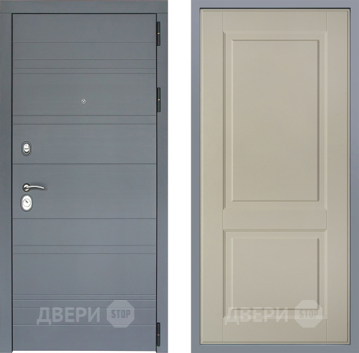 Дверь Заводские двери Лира Софт графит Доррен Шампань в Серпухове