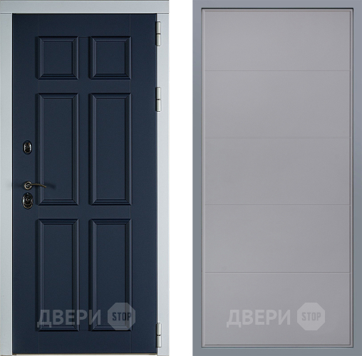 Дверь Заводские двери Стокгольм Тривия Грей софт в Серпухове