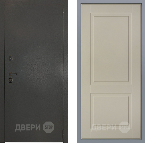 Дверь Заводские двери Эталон 3к антик серебро Доррен Шампань в Серпухове