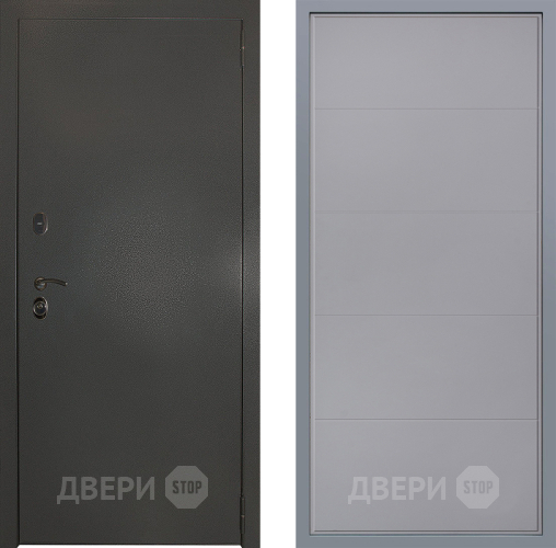 Дверь Заводские двери Эталон 3к антик серебро Тривия Грей софт в Серпухове