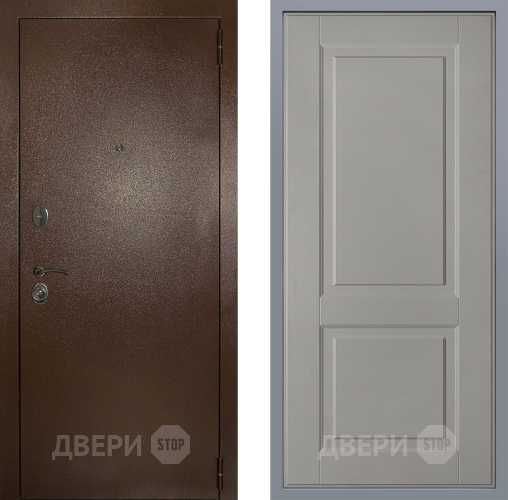 Дверь Заводские двери Эталон 3к антик медь Доррен Грей софт в Серпухове
