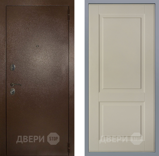 Дверь Заводские двери Эталон 3к антик медь Доррен Шампань в Серпухове