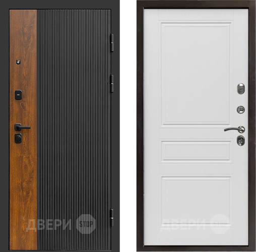 Входная металлическая Дверь Престиж Prestizh Классика Лиственница белая в Серпухове