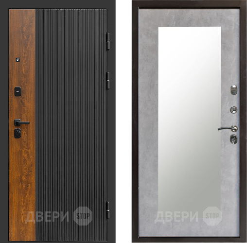 Дверь Престиж Prestizh Зеркло Пастораль Бетон светлый в Серпухове