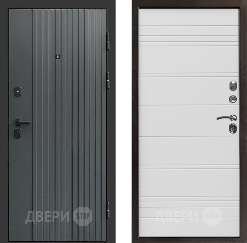 Дверь Престиж Tvist Grey Line Белый в Серпухове
