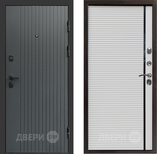 Входная металлическая Дверь Престиж Tvist Grey Porte Белый в Серпухове