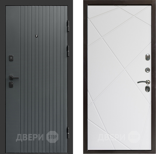Дверь Престиж Tvist Grey Лучи Бетон белый в Серпухове