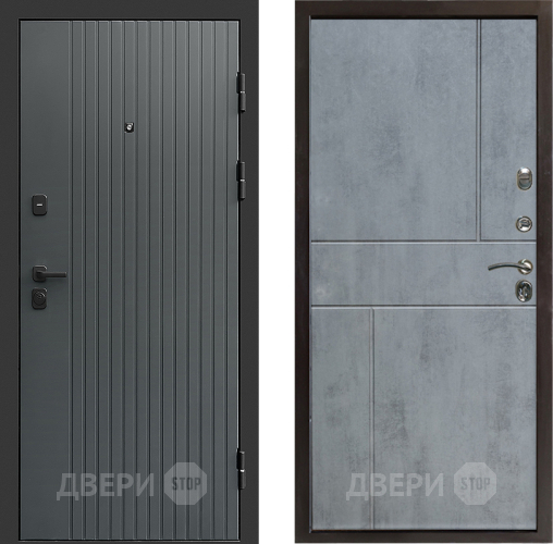 Дверь Престиж Tvist Grey Горизонт Бетон темный в Серпухове