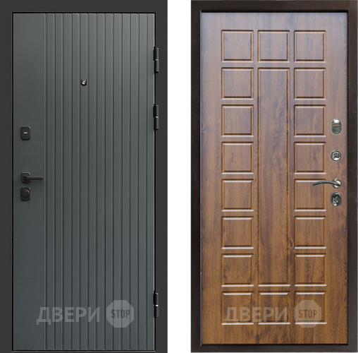 Входная металлическая Дверь Престиж Tvist Grey Престиж Дуб в Серпухове