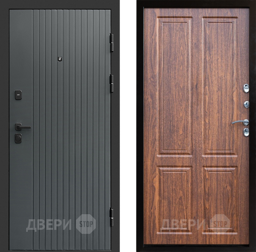 Входная металлическая Дверь Престиж Tvist Grey Премиум Орех светлый в Серпухове