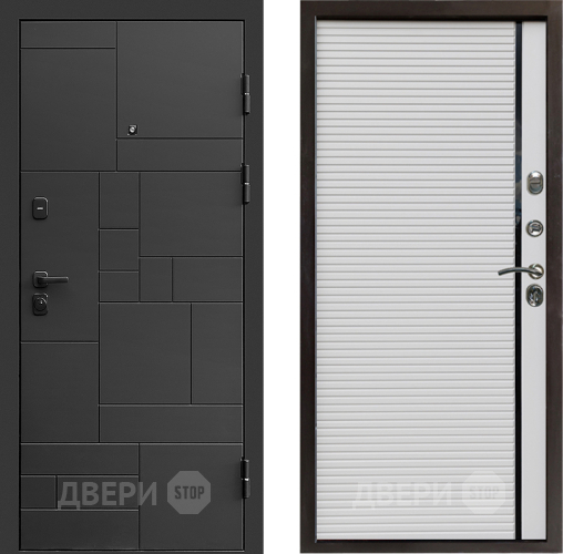 Входная металлическая Дверь Престиж Kvadro Porte Белый в Серпухове