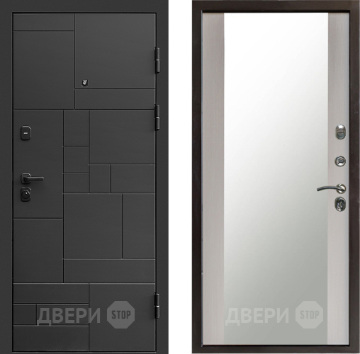 Дверь Престиж Kvadro Зеркало Лиственница белая в Серпухове