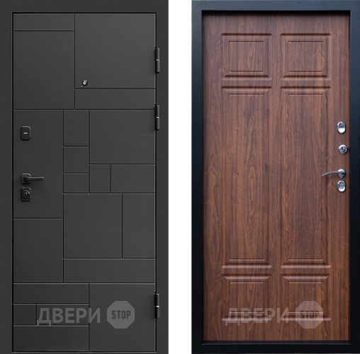 Дверь Престиж Kvadro Премиум Орех темный в Серпухове
