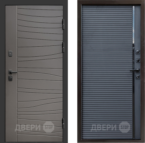 Входная металлическая Дверь Престиж Siciliya Porte Черный кварц в Серпухове
