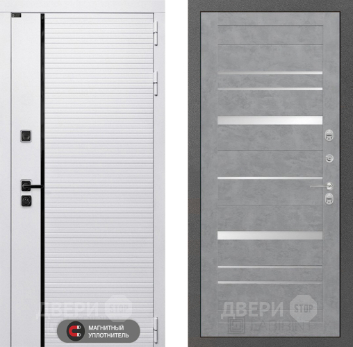 Входная металлическая Дверь Лабиринт (LABIRINT) Royal 20 Бетон светлый в Серпухове