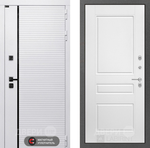 Дверь Лабиринт (LABIRINT) Royal 03 Белый софт в Серпухове