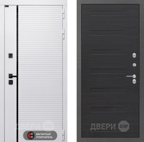 Входная металлическая Дверь Лабиринт (LABIRINT) Royal 14 Эковенге поперечный в Серпухове