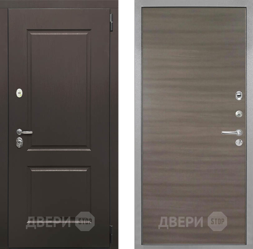 Входная металлическая Дверь Интекрон (INTECRON) Кампо Гладкая Дуб тоскано поперечный в Серпухове
