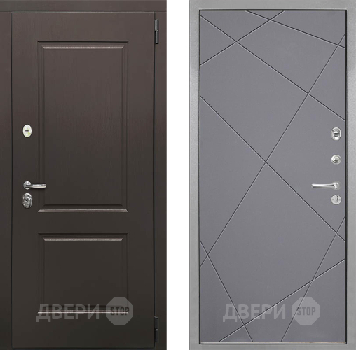 Входная металлическая Дверь Интекрон (INTECRON) Кампо Лучи-М Графит софт в Серпухове