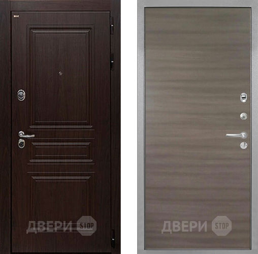 Входная металлическая Дверь Интекрон (INTECRON) Брайтон Тиковое Дерево Гладкая Дуб тоскано поперечный в Серпухове