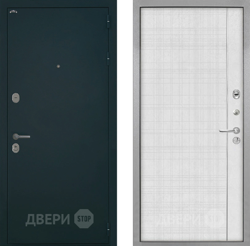 Дверь Интекрон (INTECRON) Греция В-07 с молдингом Лофт белый в Серпухове